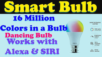 Best smart bulb | 16 Millions Colors | #Music Sync #alexa #google #smartbulb #wipro