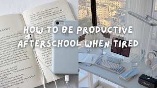 ♡How to be productive afterschool when you are tired (re-upload)♡ 📖