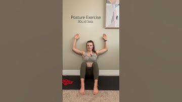 Wall slides for better posture! #wallworkout #shoulderexercises #postureexercises