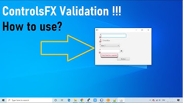 JavaFX | ControlsFX validation Framework | How to use?