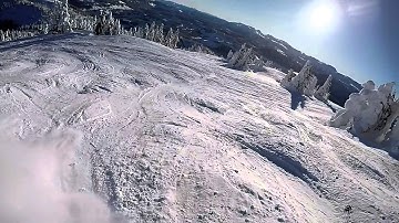 GoPro ski crash in slow motion