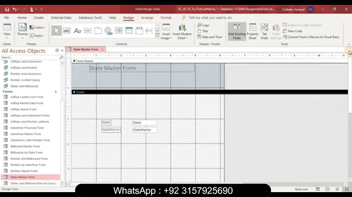 Access Module 7 SAM Project A Global Human Resources Consultants | Access Module 7 SAM Project 1a