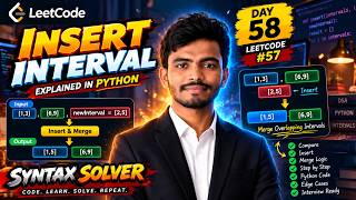 Information LeetCode 57: Insert Interval Explained in Python | Merge Intervals | Day 58 Guide