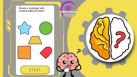 Brain Out: Create a rectangle with unequal adjacent sides!