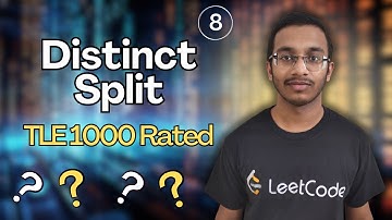 Distinct Split | Codeforces Round 849 (Div.4) | @TLE_Eliminators CP Sheet | 1000 Rated | Q8