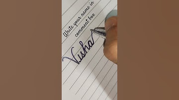 Vishakha | #shorts #viral #handwriting #how #name #calligraphy #cursive #handwriting