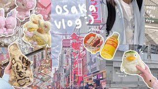 🍡🌸2024 Japan Vlog! Days in Osaka: Dontonbori, LUCUA, Sanrio & Ghibli store, Disney, Kpop albums🎐