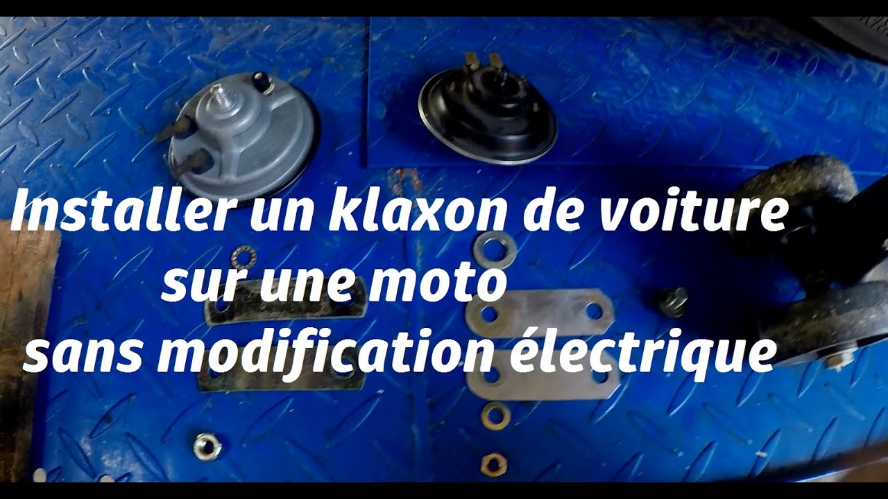 Remplacer le klaxon d'un 750 GSXF par un klaxon de voiture. - YouTube