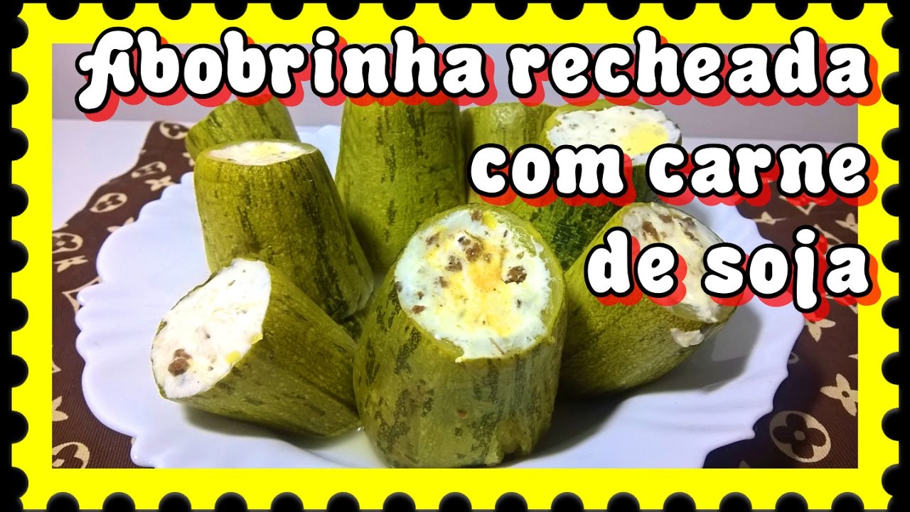 ABOBRINHA RECHEADA COM CARNE DE SOJA