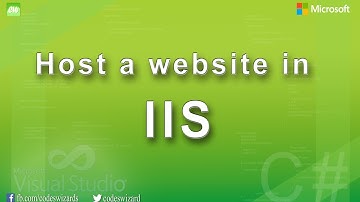 How to host an ASP.NET website in IIS