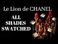 NEW CHANEL Le Lion Rouge Allure Velvet Swatches of all 8 shades | Angela van Rose