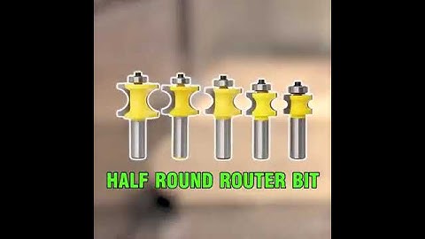 Half Round Router Bit (Bull Nose)