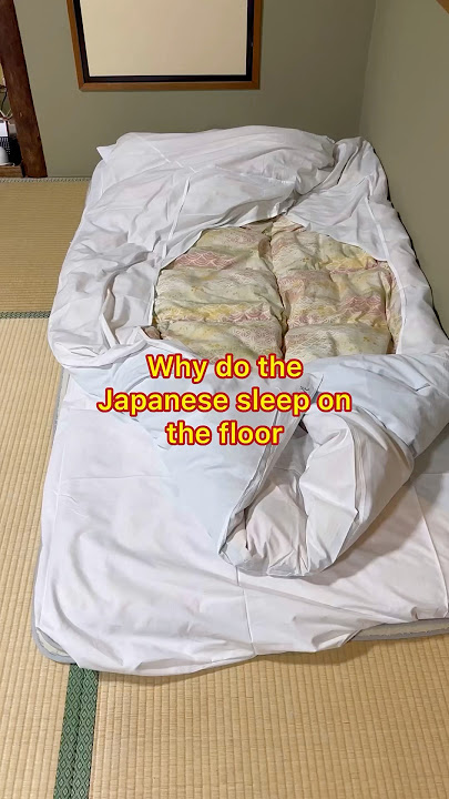 Why do Japanese people sleep ON THE FLOOR? 🇯🇵🥱 #japan #japanese #travel #shorts #tokyo