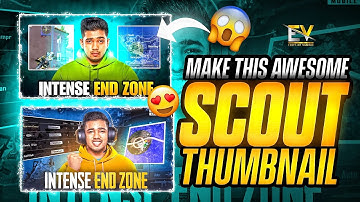 How to Make Thumbnail Like Scout Op | Bgmi Thumbnail Tutorial | Gaming Thumbnail #scout #bgmi