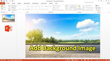 How to Add Background Image In PowerPoint