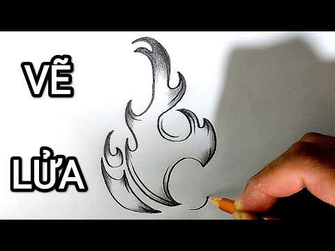 Vẽ Ngọn Lửa Bằng Bút Chì | How To Draw Fire - Youtube