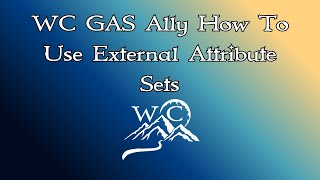 WC GAS Ally How To Use External Attribute Sets