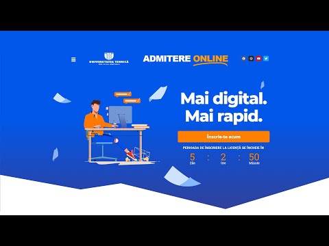 Ghid de admitere online la Universitatea Tehnică din Cluj-Napoca