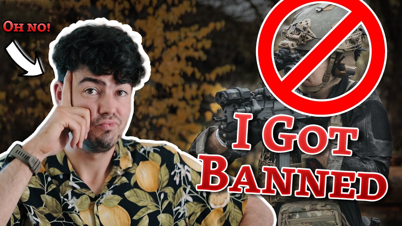 I got BANNED from Airsoft !!!! (RUDE!) YouTube
