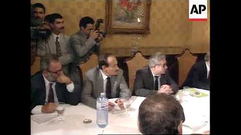 Mideast - PLO And Israeli Negotiators Peace Talks