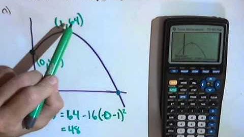 Quadratic Functions - Height of a Ball