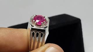 Beautiful Burmese ruby ring mens ruby ring yaqoot ring