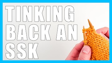 How To UnKnit An SSK (or Slip Slip Knit)