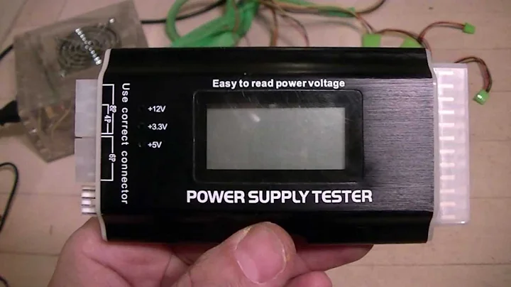 Using a "Power Supply Tester" to test an ATX computer PSU (and a voltmeter too)