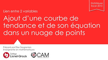 Lien entre 2 variables: Ajout d