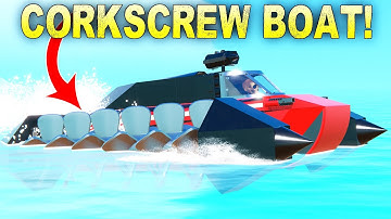 I Built a Corkscrew Boat That Steers Like a Tank!