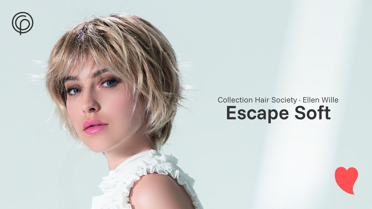 Perruque Synthétique Courte Blonde Doré Clair Avec Frange - Taille Moyenne Bonnet +4