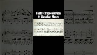 Fastest Improvisation Of Classical Music #shorts #piano #fastest #improvisation #classicalmusic
