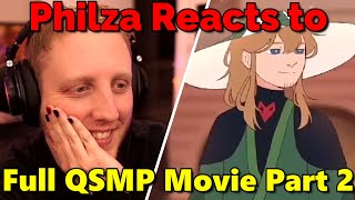 Philza Reacts to FULL QSMP MOVIE 2 on QSMP Minecraft