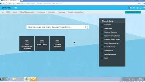 Basic sales workflow in Priority ERP