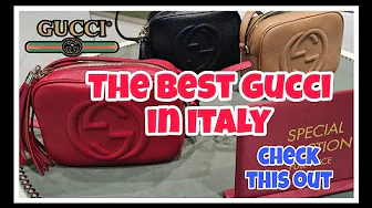 GUCCI CHEAPEST IN ITALY 30% UP TO 60% LESS | GUCCI ITALY MC ARTHUR GLEN DESIGNER OUTLET SERRAVALLE