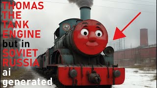 Ai-Generated Thomas the Tank Engine BUT in SOVIET RUSSIA