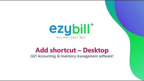 Add shortcut   Desktop