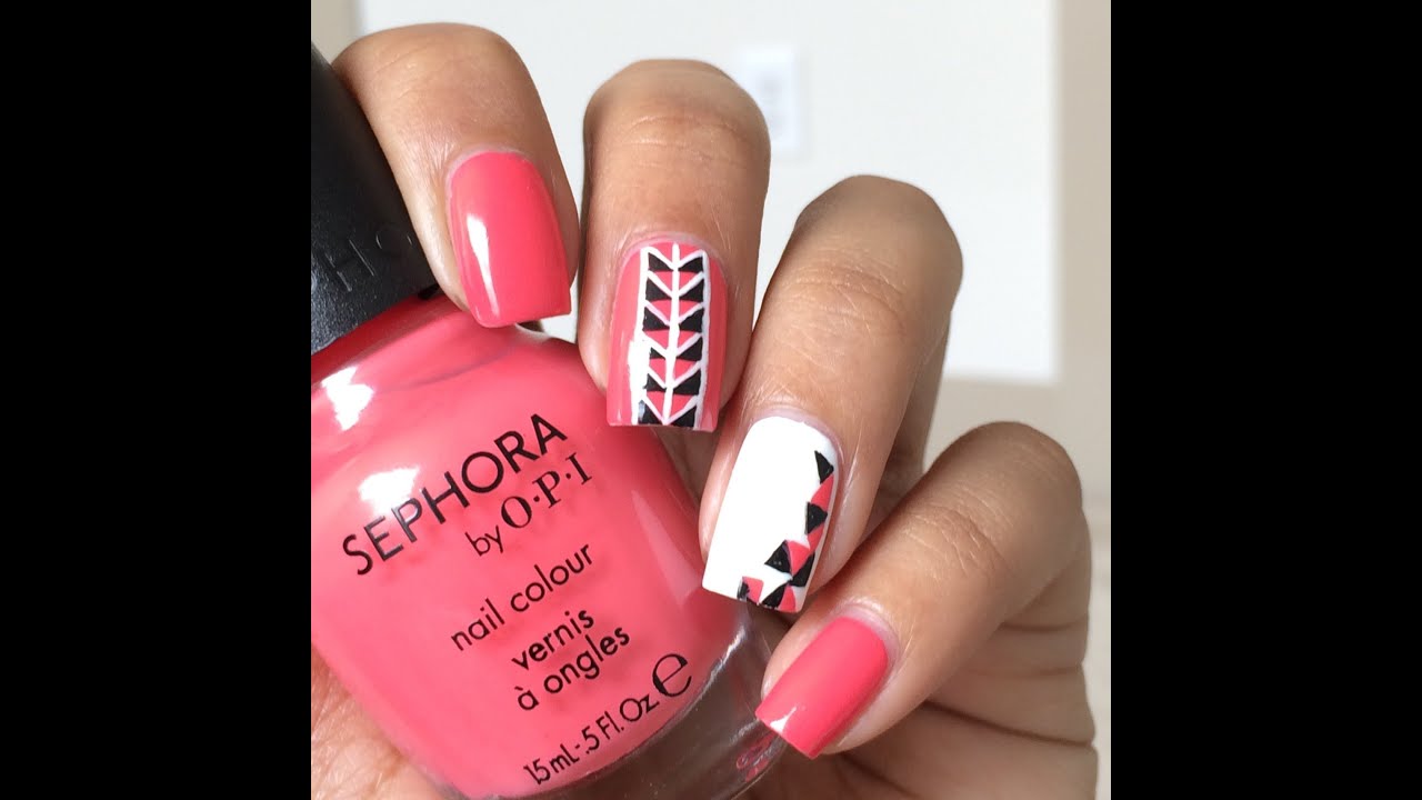 Geometric Nail Art Tutorial for Summer - wide 4