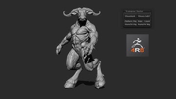 Easy Zbrush - Posing your Character Using Transpose Master Zplugin - 01