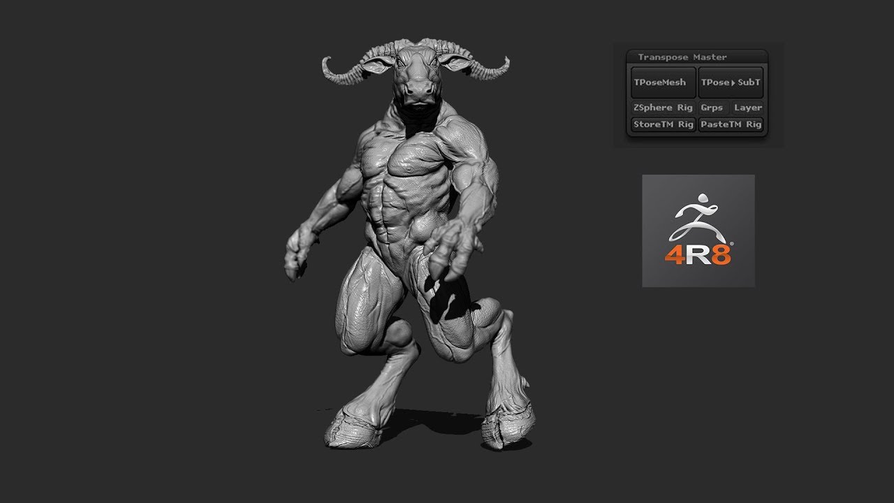 posing characters in zbrush 2018