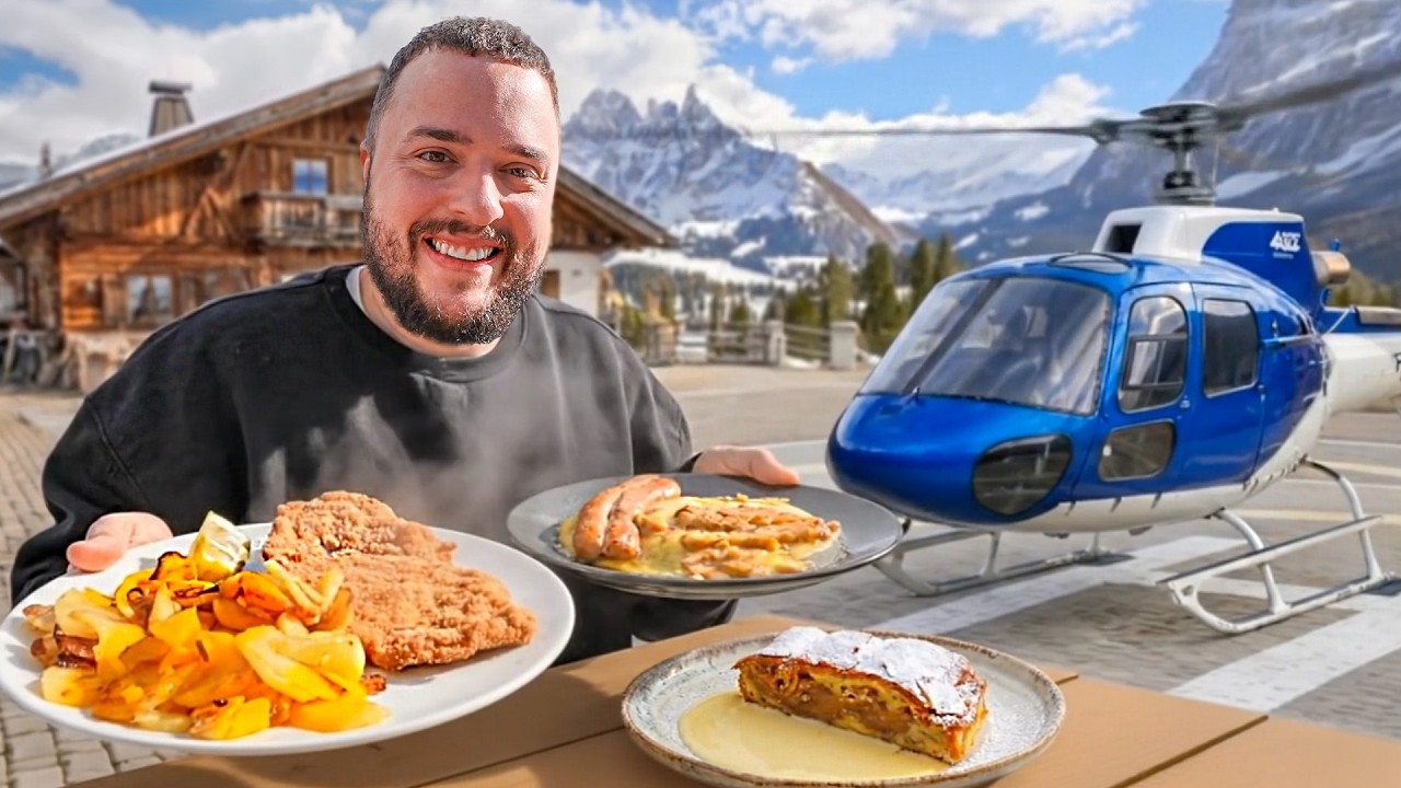 Ich teste tiroler HÜTTEN ESSEN & FLIEGE HELI 🏞️
