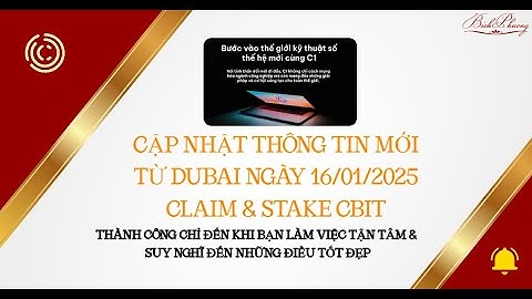 THÔNG TIN MỚI: CLAIM & STAKE CBIT