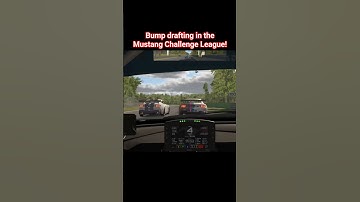 Sketchy bump drafting in the Mustang Challenge Series at Monza! #shorts