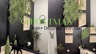 2022 CHRISTMAS CLEAN +DECORATE WITH ME || CHRISTMAS DECOR 2022 || BATHROOM DECOR