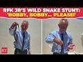 'Were they HAVING S*X?': RFK Jr. goes full SNAKE WRANGLER on Dr Oz’s patio, 'Bobby, Bobby… please!'