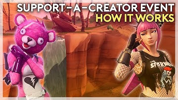 Support-A-Creator Event and How it Works (Fortnite Battle Royale)