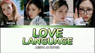 [AI COVER] How Would AESPA sing ‘LOVE LANGUAGE’ - TXT