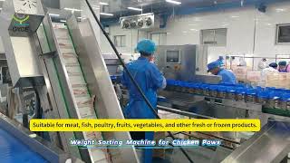 Weight Sorting Machine for Chicken Feets