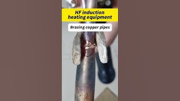 Brazing copper pipes #inductionheatingmachine #inductionheater #brazingmachine #brazing