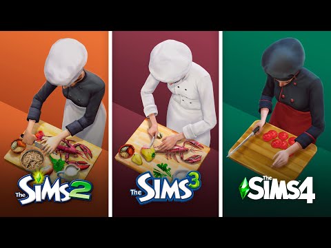 Кулинария в The Sims / Сравнение 3 частей